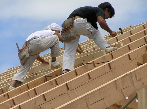 大工と屋根の垂木構造P8020031